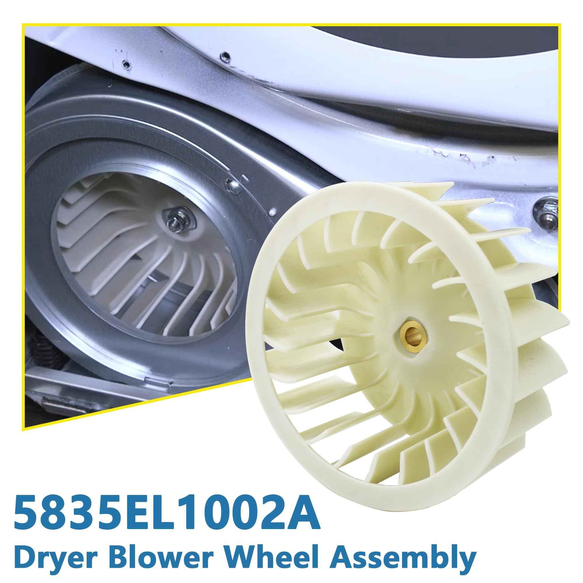 5835EL1002A Dryer Blower Wheel Assembly Fits for LG Dryer Wheel 5835el1002a PS3528491, AP4438881