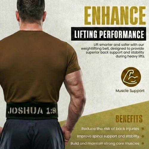 Christian Lever Weight Lifting Belt- 10mm Thick Leather Weightlifting Belt for Men & Women- Faith Lever Weight Belt for Men- Powerlifting Lever Gym Belt for Squat Deadlift Workout