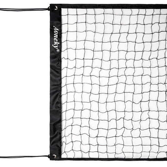 Aoneky 20ft x 3ft Badminton Replacement Net, Nylon Practice Net for Backyard & Indoor Games, Includes Hanging Cords, Portable Netting Only (No Poles)