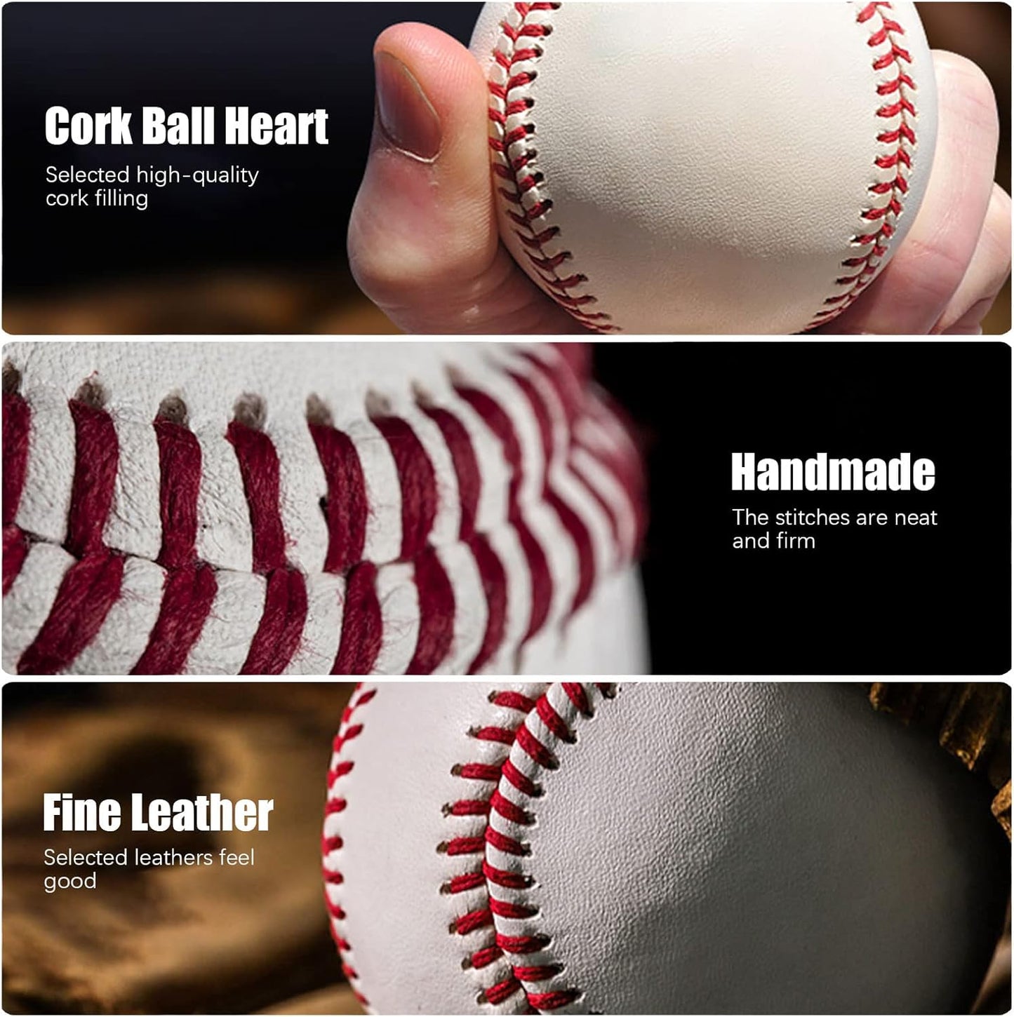 Skiennix 12 Pack 9-Inch Autograph Baseballs - Ideal for Adult & Youth Training | Perfect for Pitching & Collecting