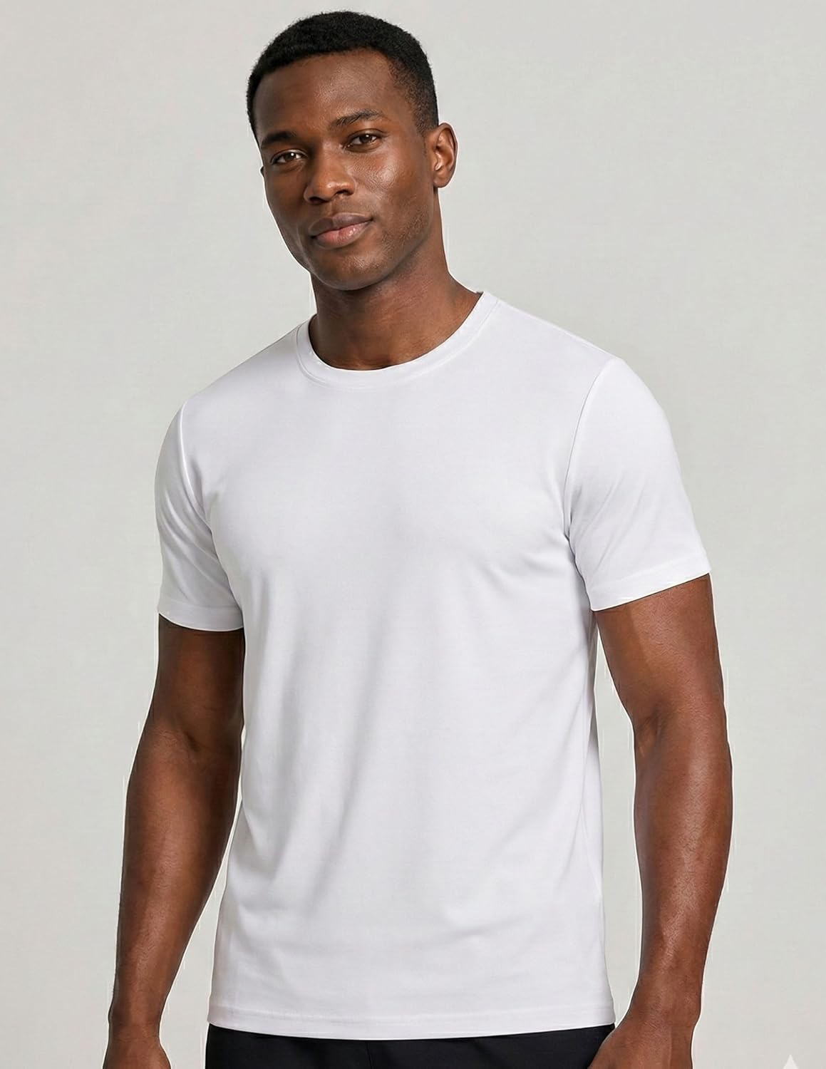 Skiennix Men's Active Quick-Dry Crew Neck T-Shirts - 5 Pack Athletic Workout Tees