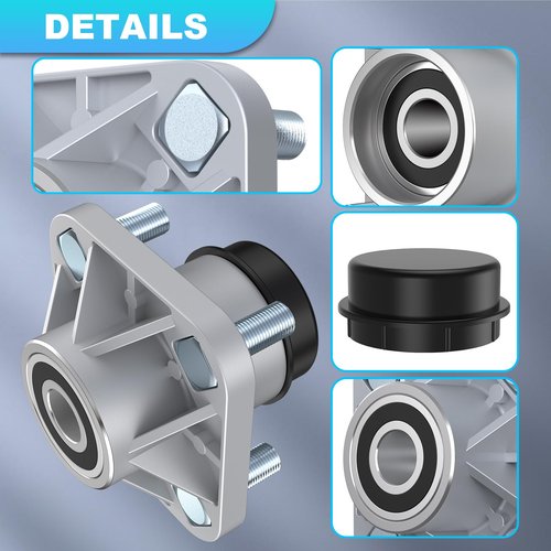 ENEKERP Club Car Front Wheel Hub Assembly with Dust Cover,Club Car Bearings, Fit 2003-up DS and Precedent, 2018-up Tempo,OEM# 102357701