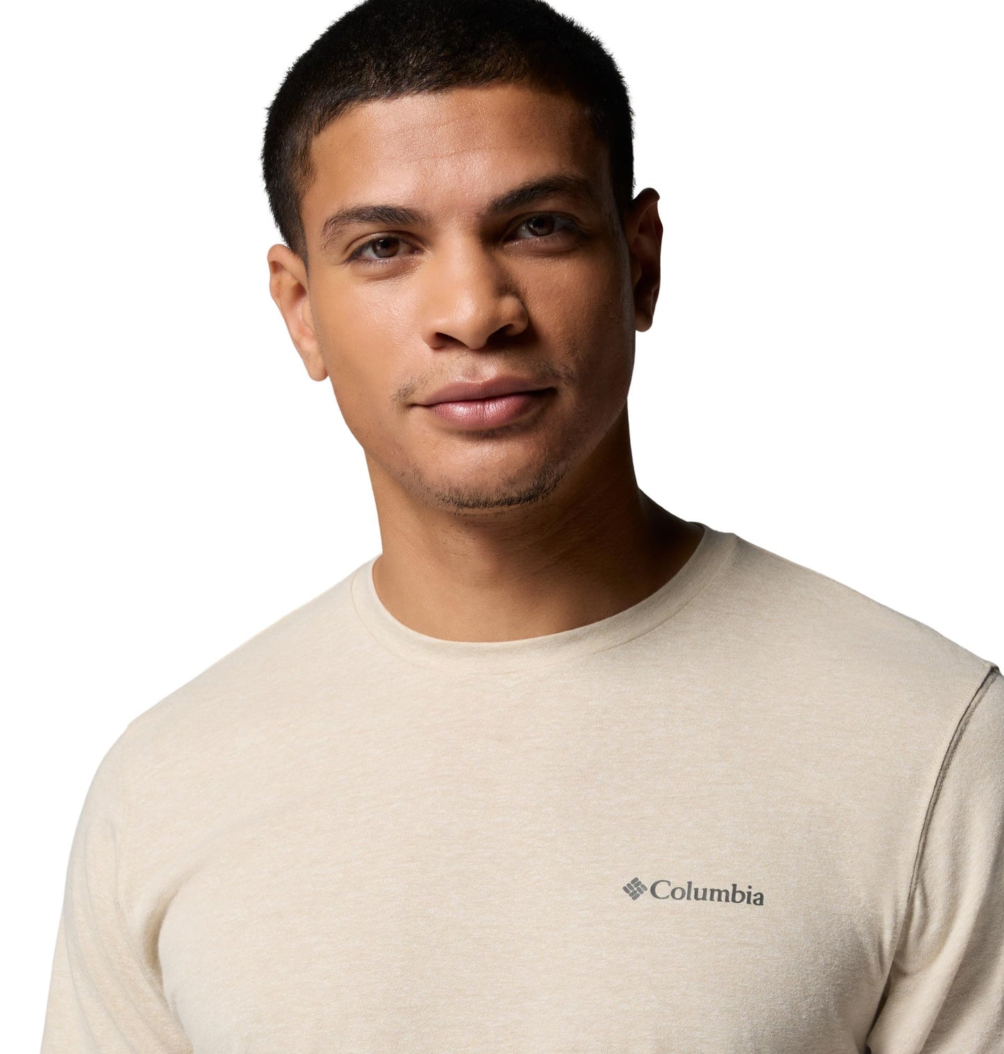 Columbia Men's Thistletown Hills Short Sleeve T-Shirt, Ancient Fossil Heather, 4X Tall