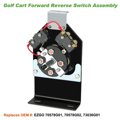 10L0L Golf Cart Heavy Duty Forward and Reverse Switch Assembly Fits EZGO TXT 1994 - Up, Replaces OEM# 70578-G01