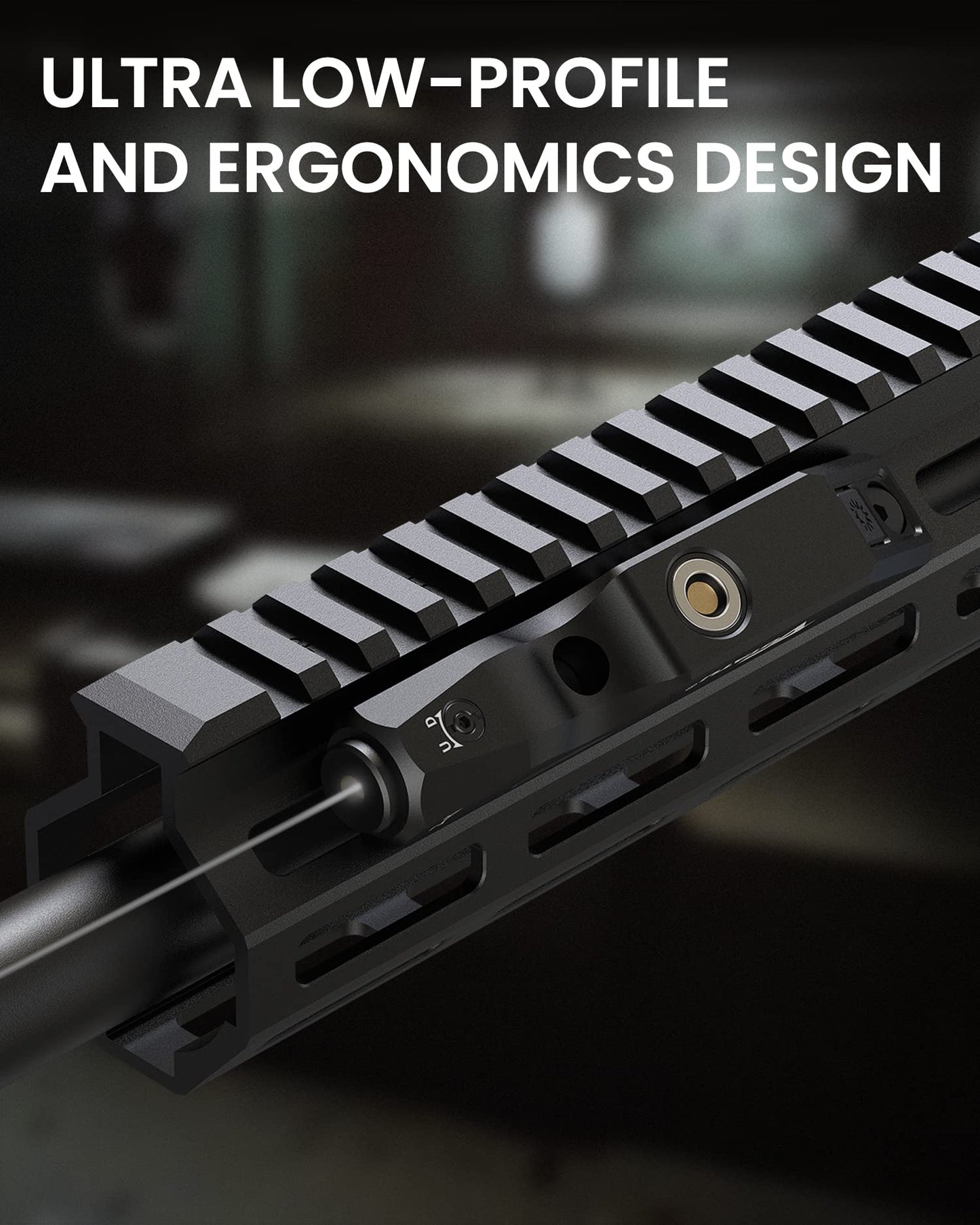 Votatu M4L- IR Laser Sight for Rifle Compatible with M-Lok Rail, Ultra Low-Profile Tactical Infrared Laser with Strobe Function Magnetic Rechargeable