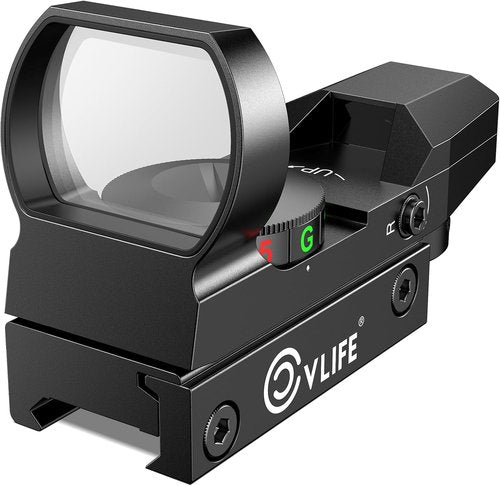 CVLIFE Red Green Dot Gun Sight - 1X22X33 Reflex Scope with 20mm Rail for Precision Shooting