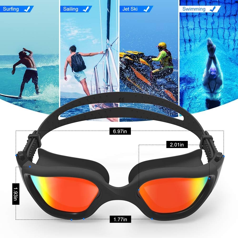 ZIONOR Swim Goggles - Upgraded G1 Polarized Anti-Fog Design for Adults | Perfect for Men & Women