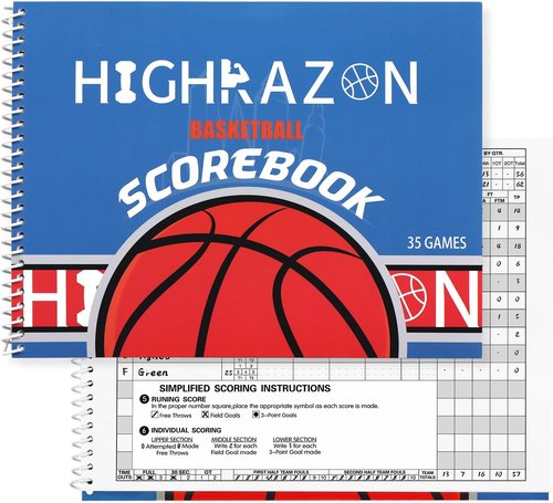 Basketball Scorebook 2026 - 35 Game Scorekeeping Book for Adults & Youth | 8.5" x 11" Stats Tracker
