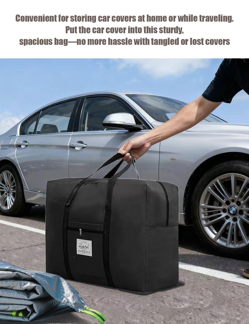Car Cover Storage Bags (Only Bags，23 x 11.8 x 20 in) Reusable, for All-Weather Waterproof Car Covers, Windshield Sun Shade Umbrella & Truck Cover, Convenient Storage, 20 LBS Weight Capacity
