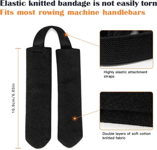 Universal Rower Handle Cover for Indoor Rowing Machines - Socks Over Handle Protect Hands and Absorbs Sweat - Compatible with Concept 2, Hydrow, Nordictrac, Sunny, Indoor Rowers (and MORE)