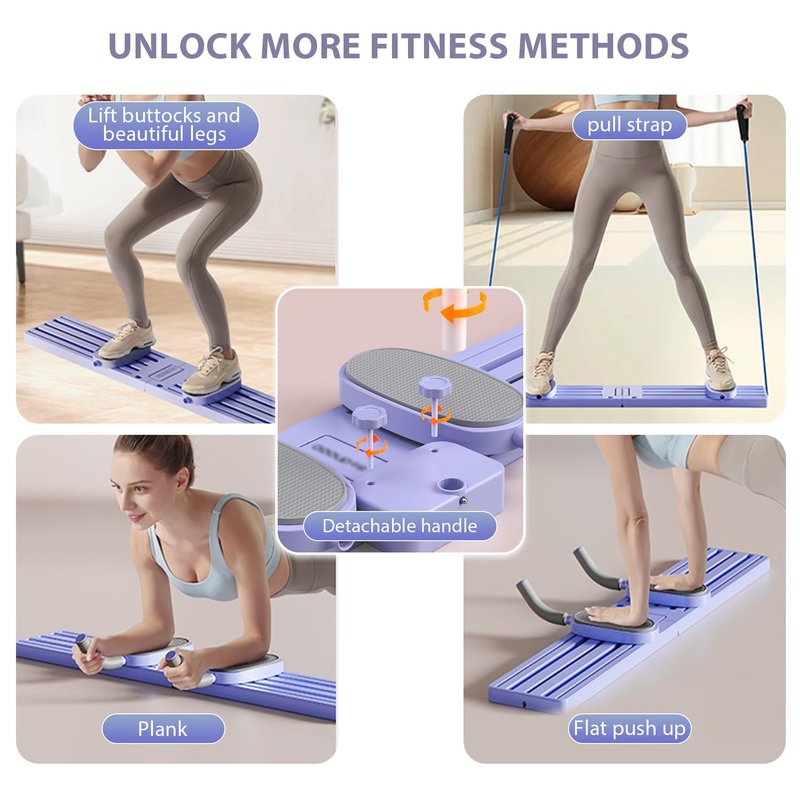 Ski Machine Simulated Ski Trainer With Non-Slip Pedal & Adjustable Armrests, Leg Ski Machines Exercise Equipment Multi Functional Ski Machine Leg Beautifier, Hip Trainer, Pelvic Floor Trainer For Home