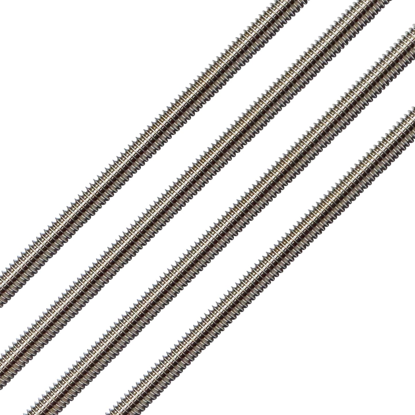 Aiwaiufu 1/4"-28 Stainless Steel Threaded Rods, 12Inch Fully All Threaded Rods (Pack of 4)
