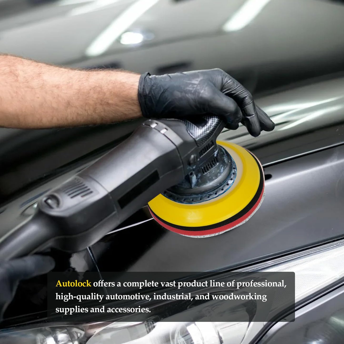 Autolock Microfiber Cutting Pads, 3Pcs 3 Inch Polishing Microfiber Pad, Finishing Disc with Hook & Loop Backing for Car Compounding, Cutting, Buffing, Waxing and Polishing