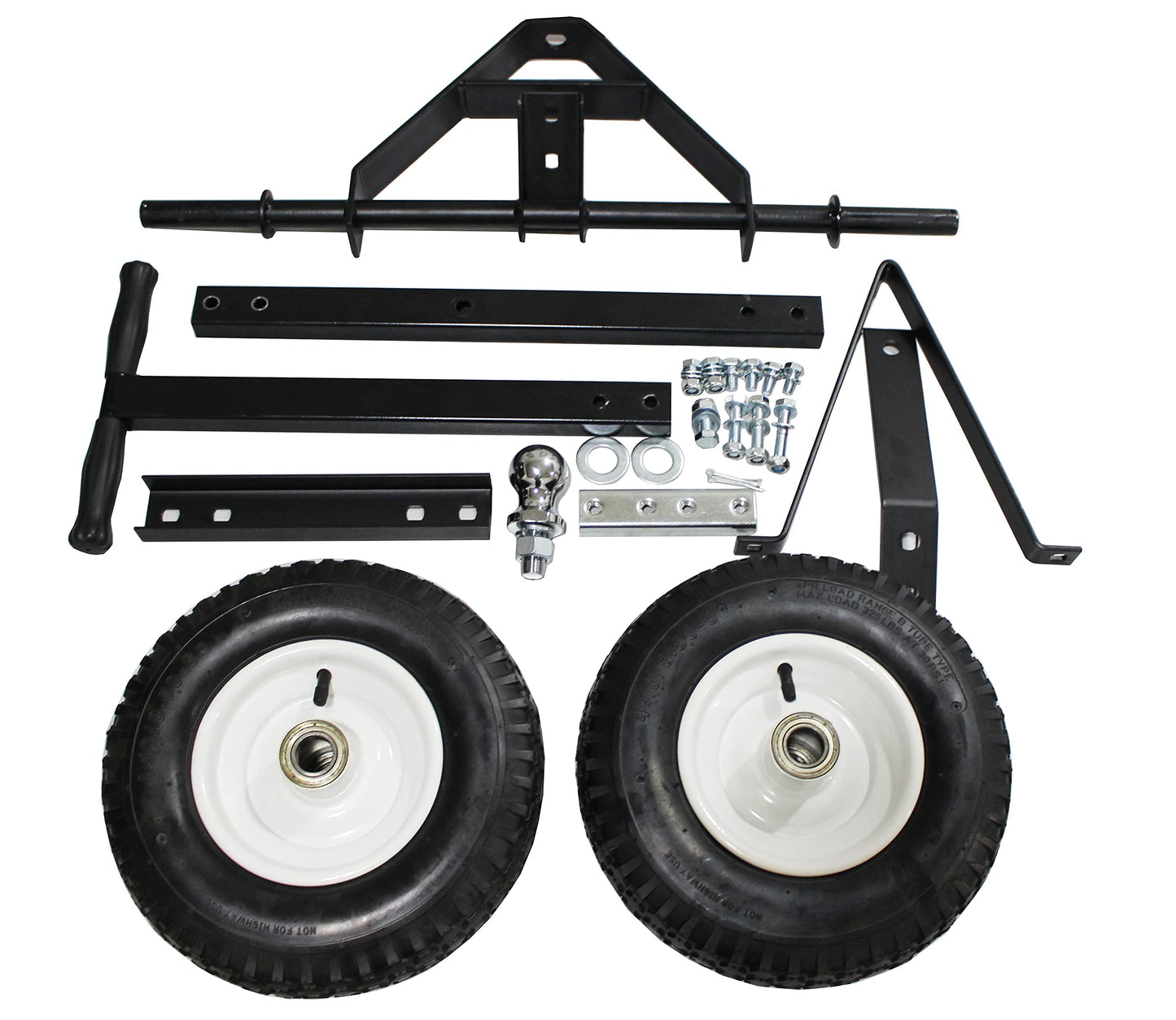 MaxxHaul Trailer Dolly - 600 lb Capacity - Boat Utility Jet Ski Trailer Mover - 12-Inch Pneumatic Tires - Alloy Steel (70225)