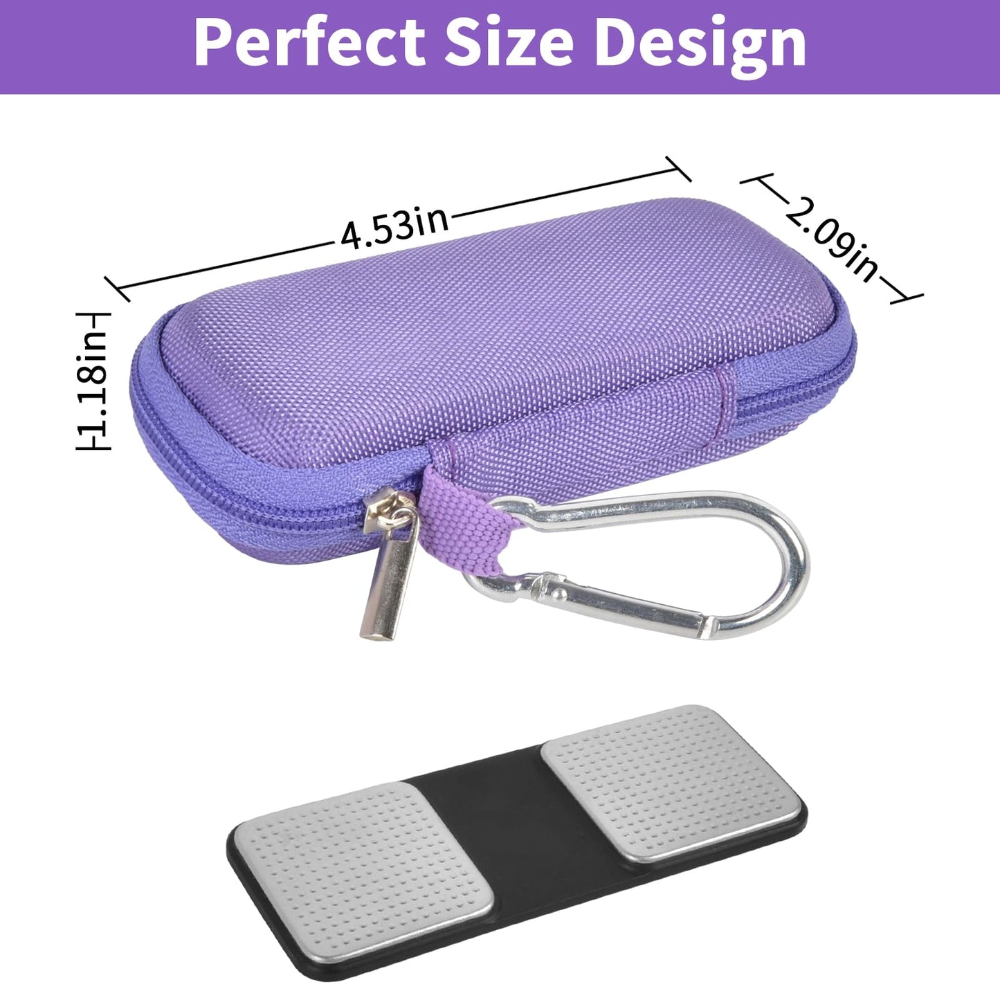 Heart Rate Monitor Case for AliveCor KardiaMobile ECG/6L, Pill Box Included
