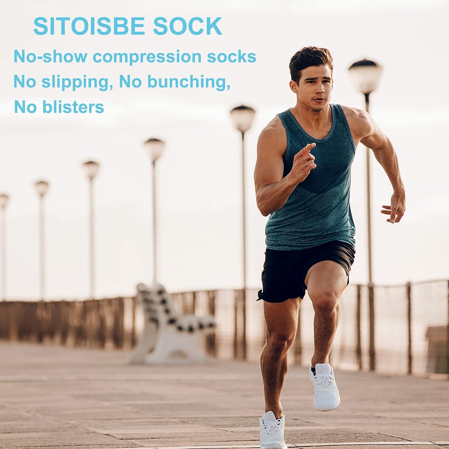 Skiennix No Show Compression Socks - Enhance Circulation | 4/8 Pack for Men & Women
