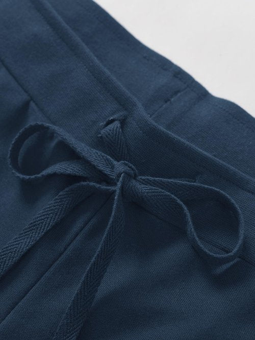 Weintee Women's Petite Sweatpants Jogging Pants with Pockets M Dark Steel Blue
