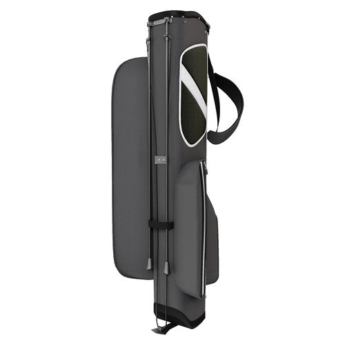 Ultra-Lite Golf Stand Bag - 3 Lbs, 4 Way Divider Portable Golf Club Carry Bag, Water-Repellent Golf Travel Case with Rain Hood, Golf Gifts for Men and Women (Black)
