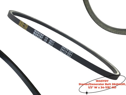 Wasydy EZGO TXT Gas Starter & Drive Belt Kit for EZGO Golf Cart TXT Cushman Express Marathon Medalist 1994-2013 with 295/350cc Robin Engines, OEM # 72054G01, 72024G01, 26414G01