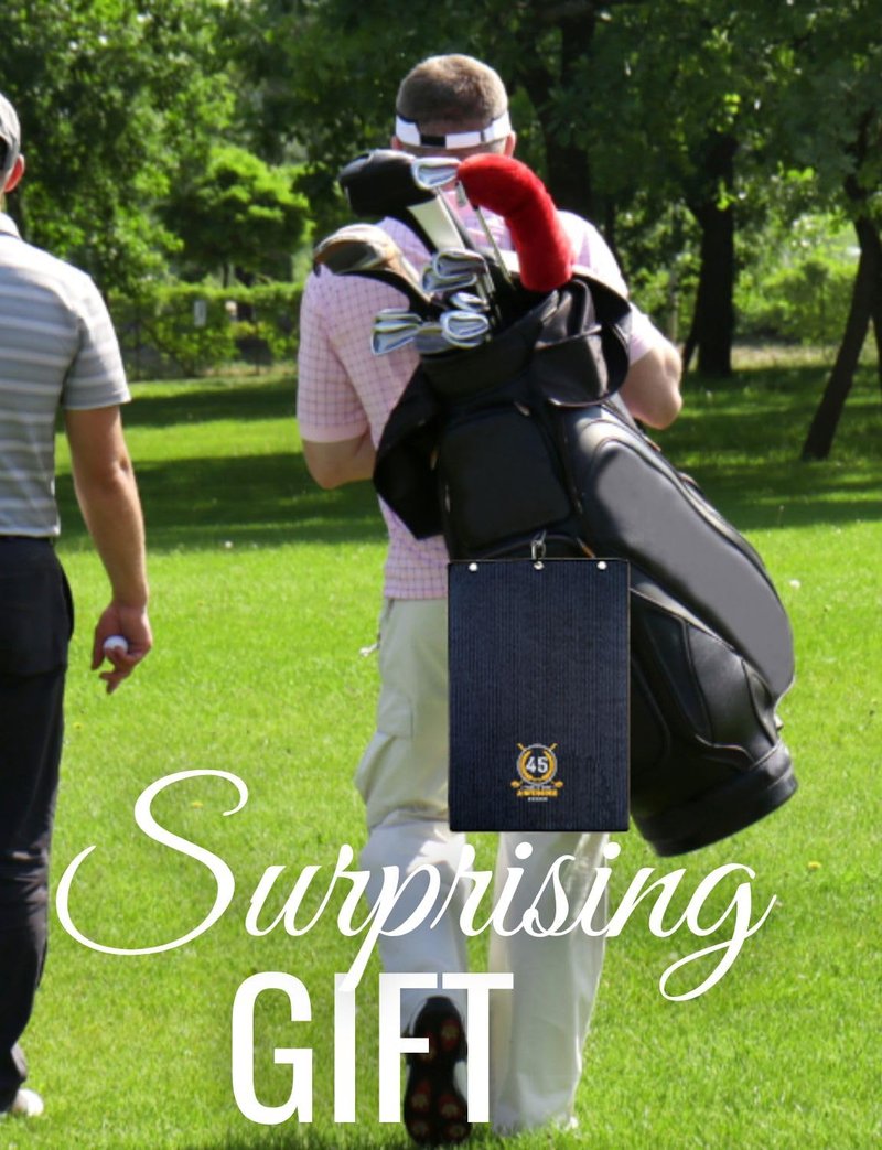 CybGene 45th Birthday Gifts Golf for Men Golfer, Funny Golf Towels for Golf Lovers, Husband, Perfect for Dad, Boss, Grandpa for Birthday