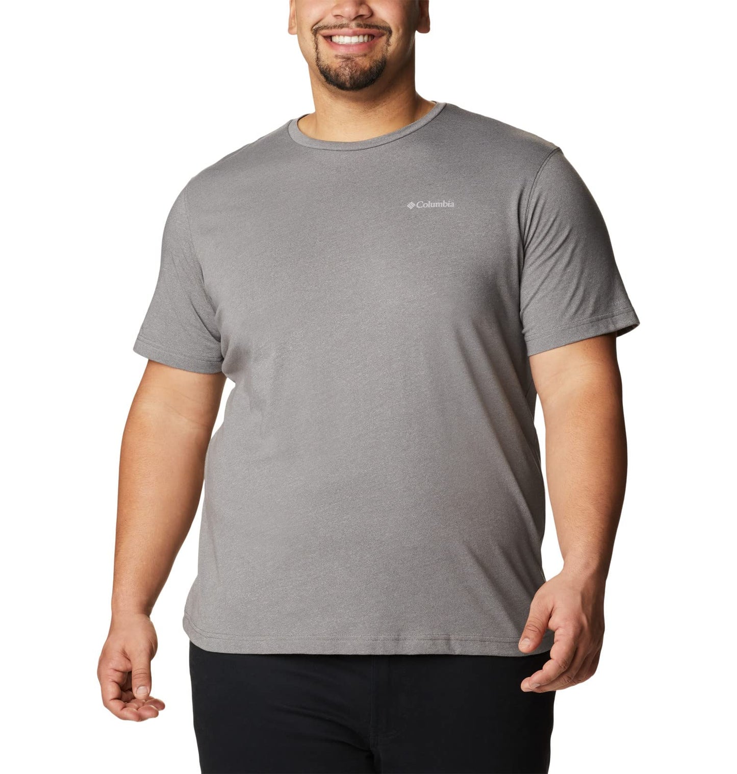 Columbia Mens Thistletown Hills Short Sleeve T-Shirt, City Grey Heather, 4X