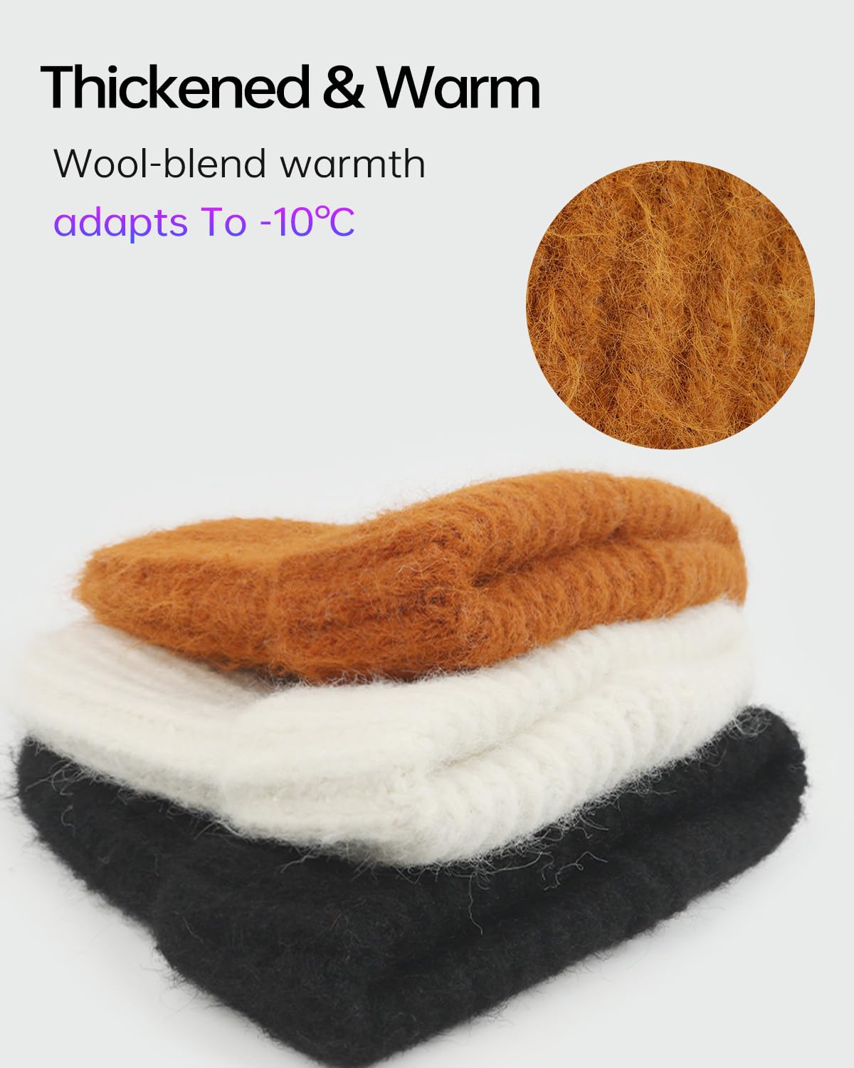 Zylioo Oversize XXL Thick Beanie Cap for Men Women,Soft Stretchy Warm Knit Hat,Chunky Winter Ski Hats for Cold Weather Black