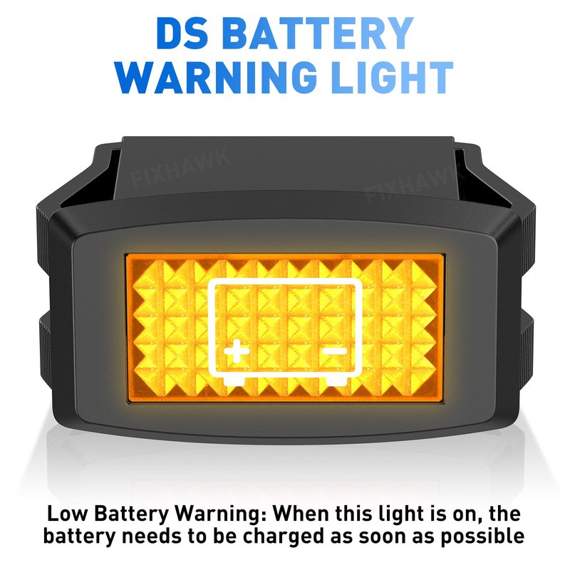 FIXHAWK 48-Volt Battery Warning Light with CDM Reading Capability for Club Car DS 1995-UP Electric Golf Cart,Replace OEM 101935501