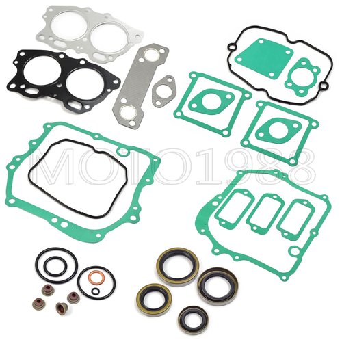 Oversize 0.25mm Piston & Ring Gasket Seal Top End Rebuild Kit Compatible with EZGO 4 Cycle Gas Golf Cart 350cc EH35C MCI Fuji Robin Engine 1996-2008