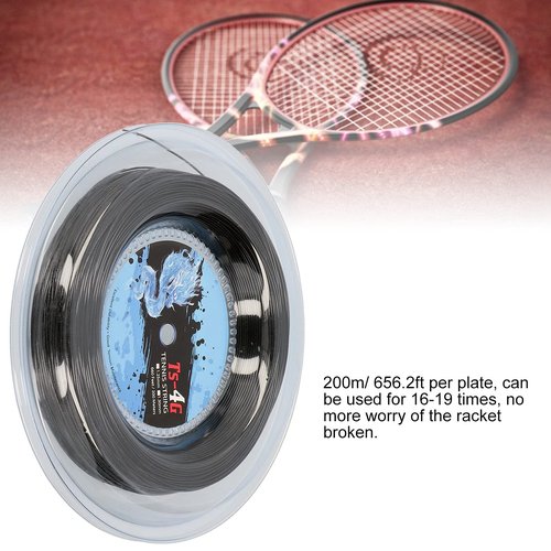 Leapiture 200m Tennis Racket Strings Racquet Stringing Round Hard String for Tennis Rackets,Tennis String Replacements for Athlet(1.25mm)