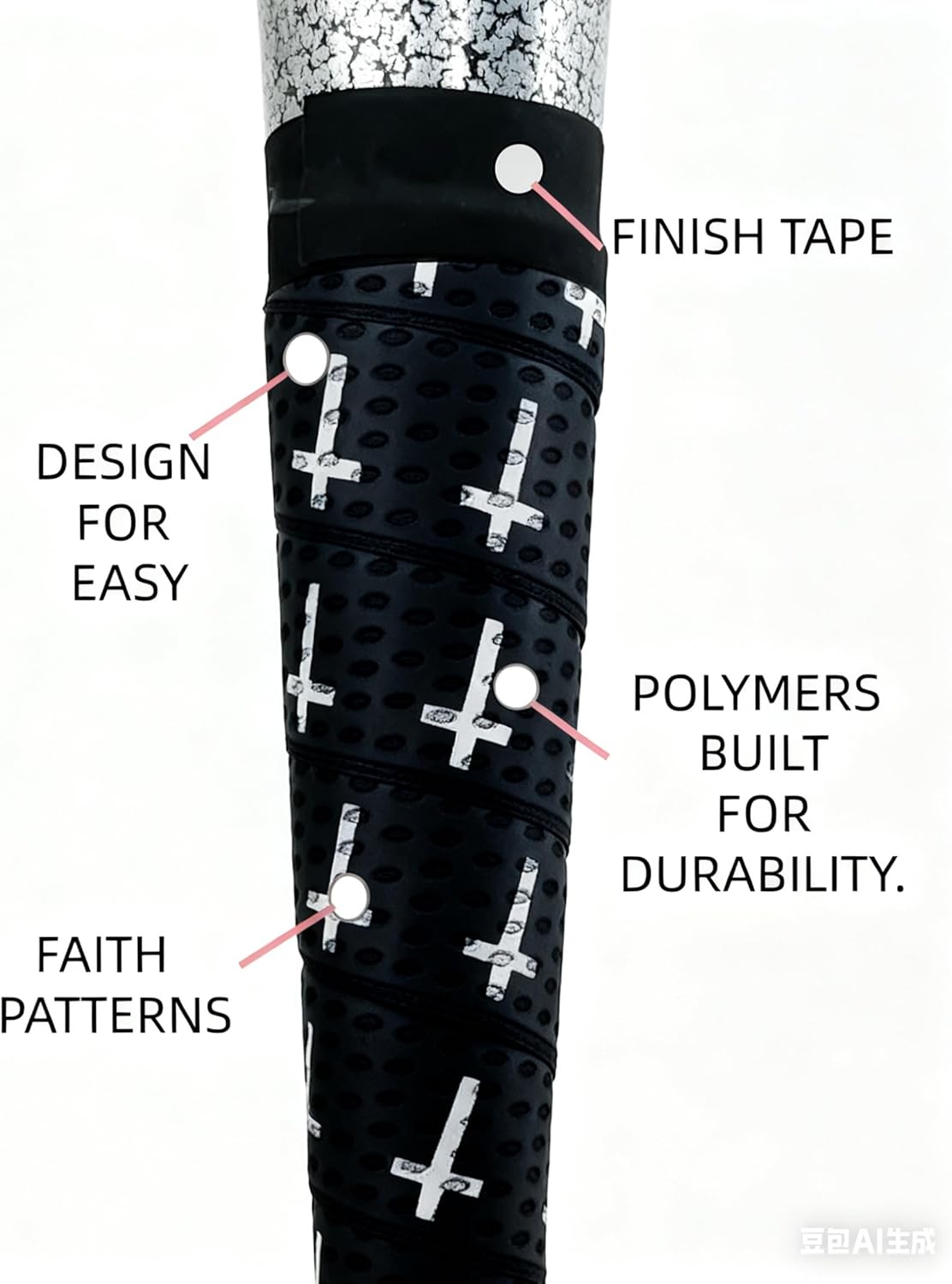 Skiennix Baseball Bat Grip Tape - Non-Slip Precut & Full Softball Wrap | 1.5mm, 2/4/6 Pcs Options