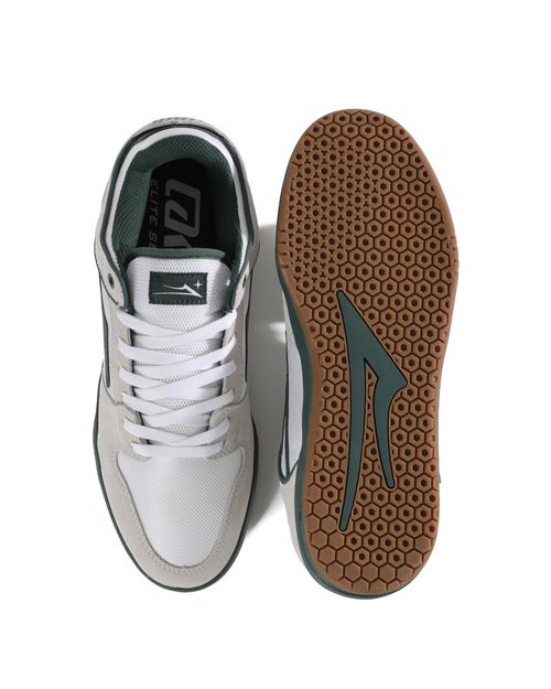 Lakai Telford Elite Men’s Skate Shoes – White Suede Cordura Spruce Skateboarding Shoes for Men – Size 11