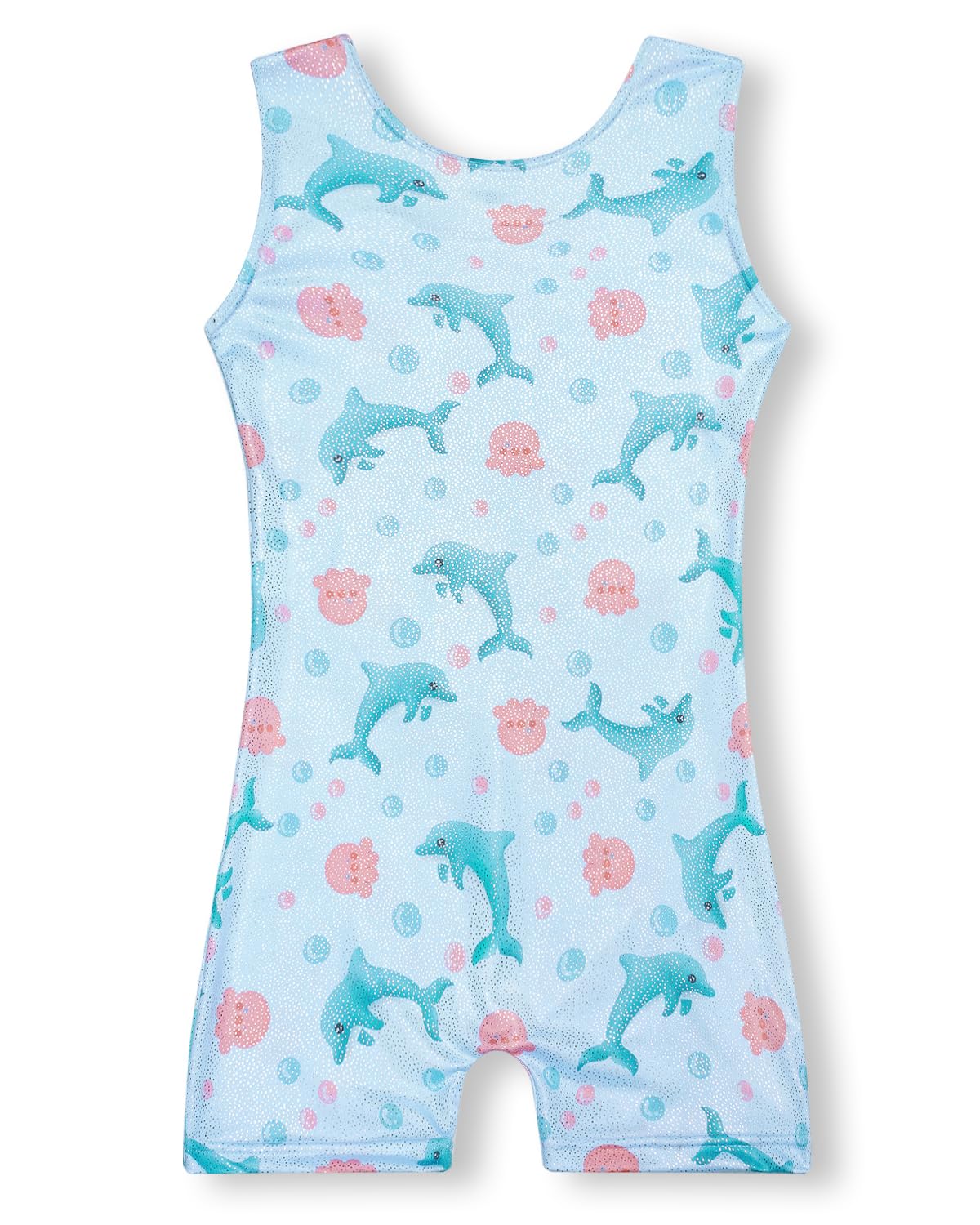 YDMZX Leotards for Girls Gymnastics Size 6-7 6T 6 7 Year Old Toddler Kids Tumbling Outfit Clothes Unitards Biketards Cute Dolphin