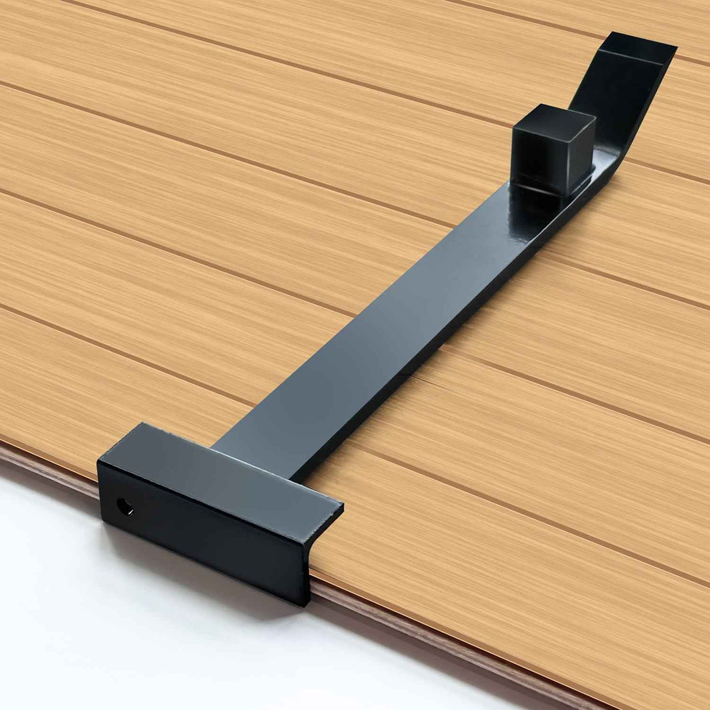 Heavy Duty Pull Bar and Pry Bar, NAACOO Flooring Tools, Weight 3.7lb/Solid Square Steel Block & Steel Angle Hammering Durable, Fully Felted Bottom - Professional Pull Bar Flooring Tool.