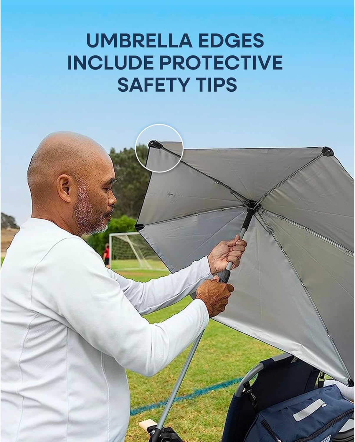 Sport-Brella Versa-Brella Adjustable SPF 50+ Umbrella with Universal Clamp | Portable Sun Protection