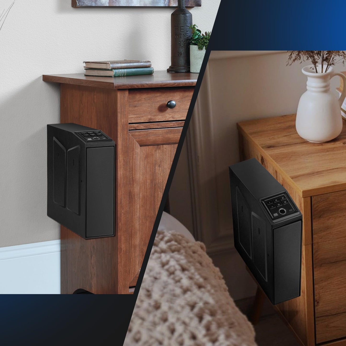 1DOT2 Biometric Pistol Safe Nightstand
