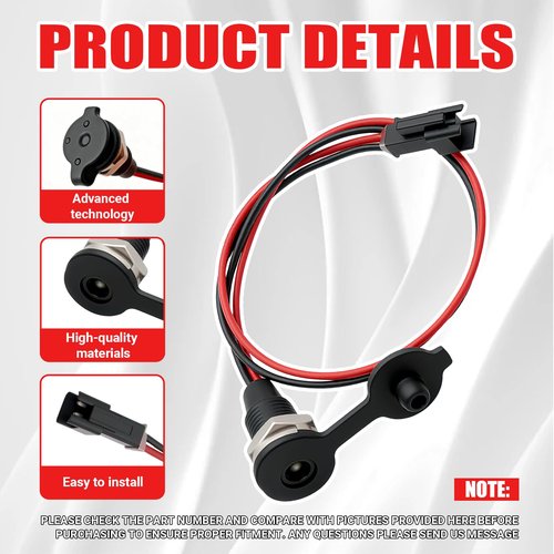 Electric Bike Charging Port for Jetson Bolt Pro/Bolt Electric Ride-On/LX10/Axle 12''/Bolt Up 14'' Folding Ebike and DYU D3F/D2F/D1F/D1/D2/D2+/D3+/V1/S2 Ebike and Kugoo Kirin B1 Pro/V1EBike
