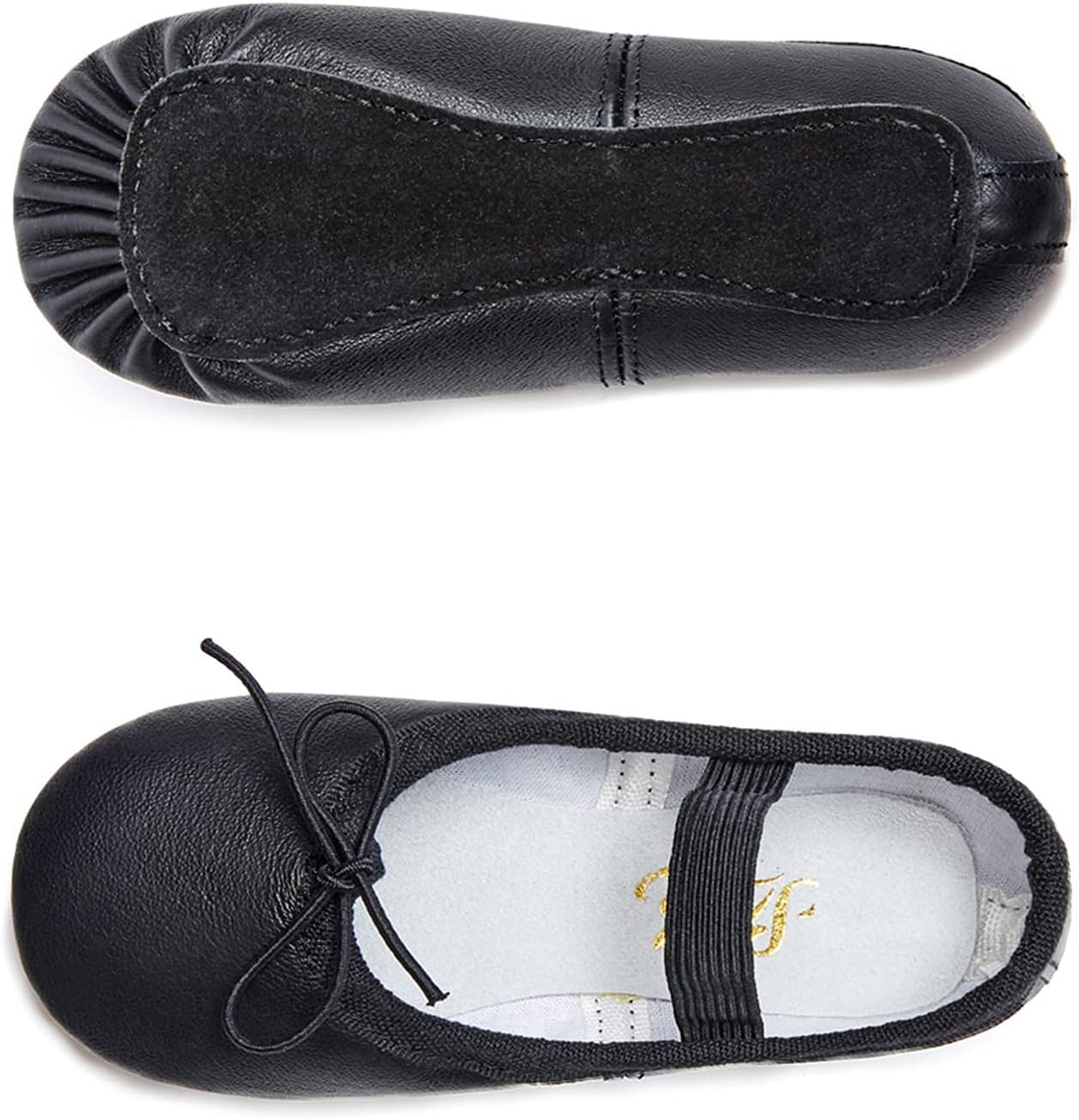 Stelle Ballet Shoes for Girls - Genuine Leather Dance Slippers for Toddlers & Kids