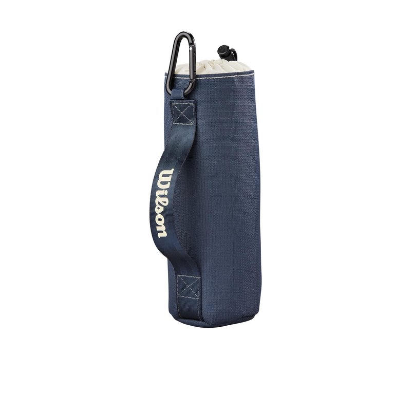 WILSON Pickleball Ball Case - Holds up to 3 Balls, Navy/White