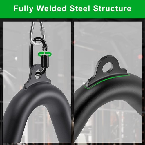 Kipika LAT Pull Down Bars - Versatile Cable Machine Attachment Set for Back Strength Training | 12" to 32" Sizes