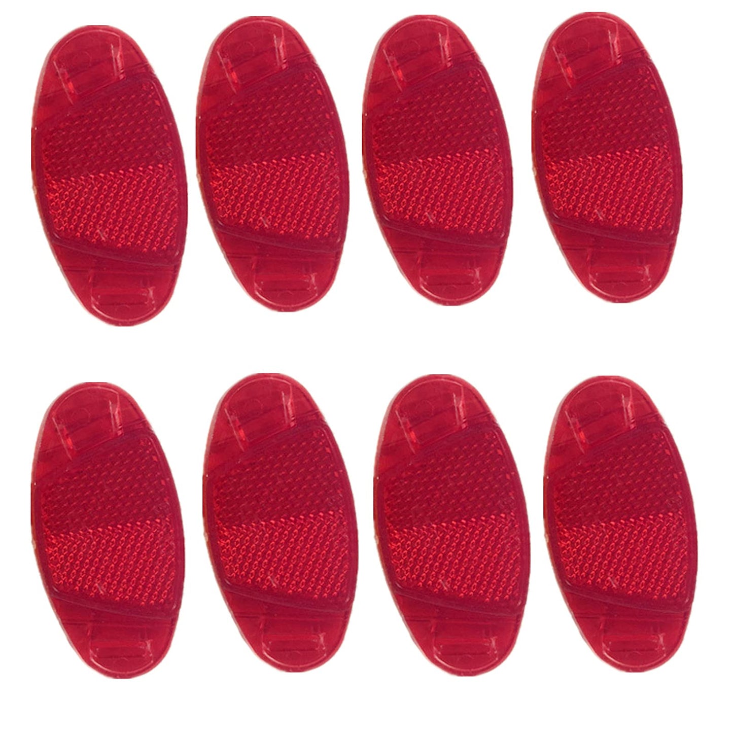 UoYu 8 pcs Oval Reflector Bicycle Spoke Signage Decoration Safe Warning Red for Bicycle Wheel Mountain Bike Accessories