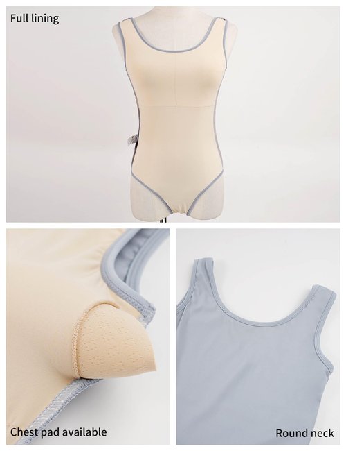 DanceDaily Professional Gymnastic Leotards for Women Cheap Dance Bodysuit for Ballet/Gymnastics/Work Out/Swimming