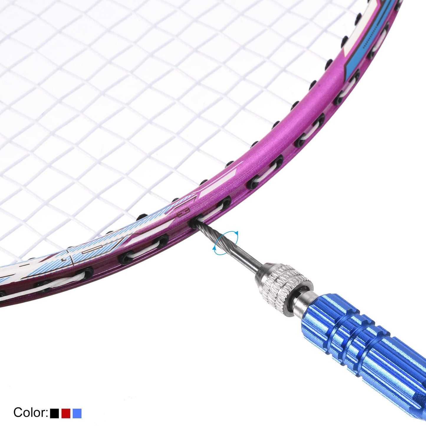 PATIKIL Badminton Grommet Remover, Stainless Steel Racquet Eyelets Nail Cone Badminton Racket Tool Accessory, Blue
