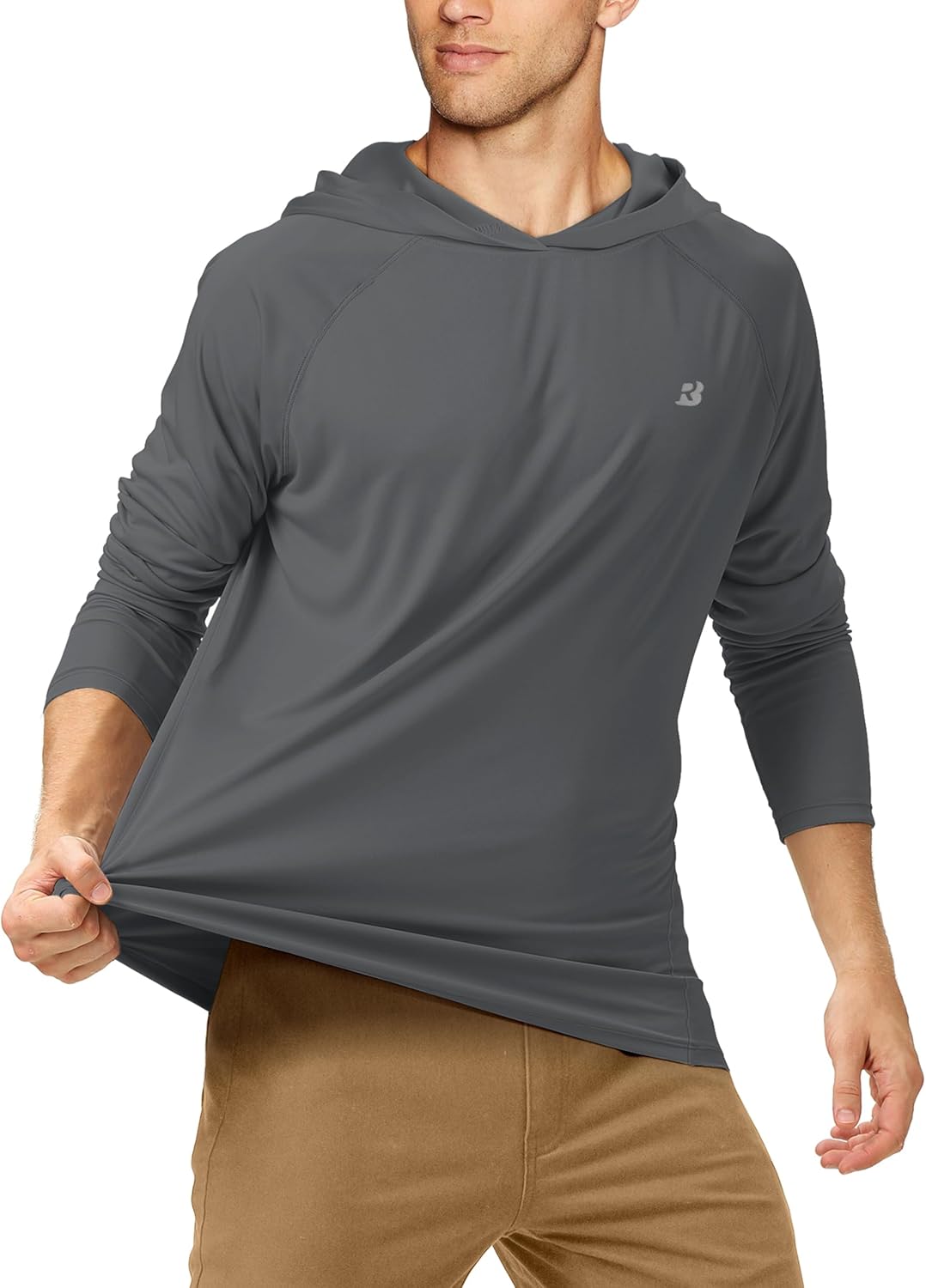 Roadbox Fishing Shirt - UPF 50+ Long Sleeve UV Sun Protection Hoodie for Men | Ideal for Outdoor Activities