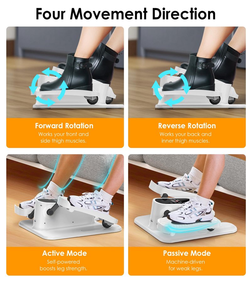 Under Desk Elliptical with Resistance Elipse Exercise Machine, Sitting Exercise Bike, Recumbent Stepper, Elderly Exercise Equipment, NordicTrack Elliptical, Leg Machine Exercise Equipment