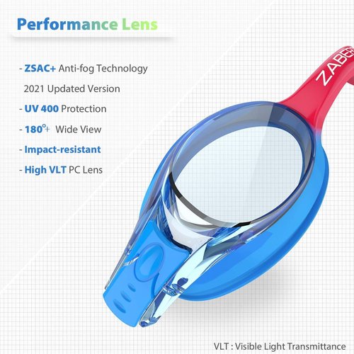 K20 Swimming Goggles - Anti-Fog UV Protection for Kids Age 3-10 | Includes Travel Bag
