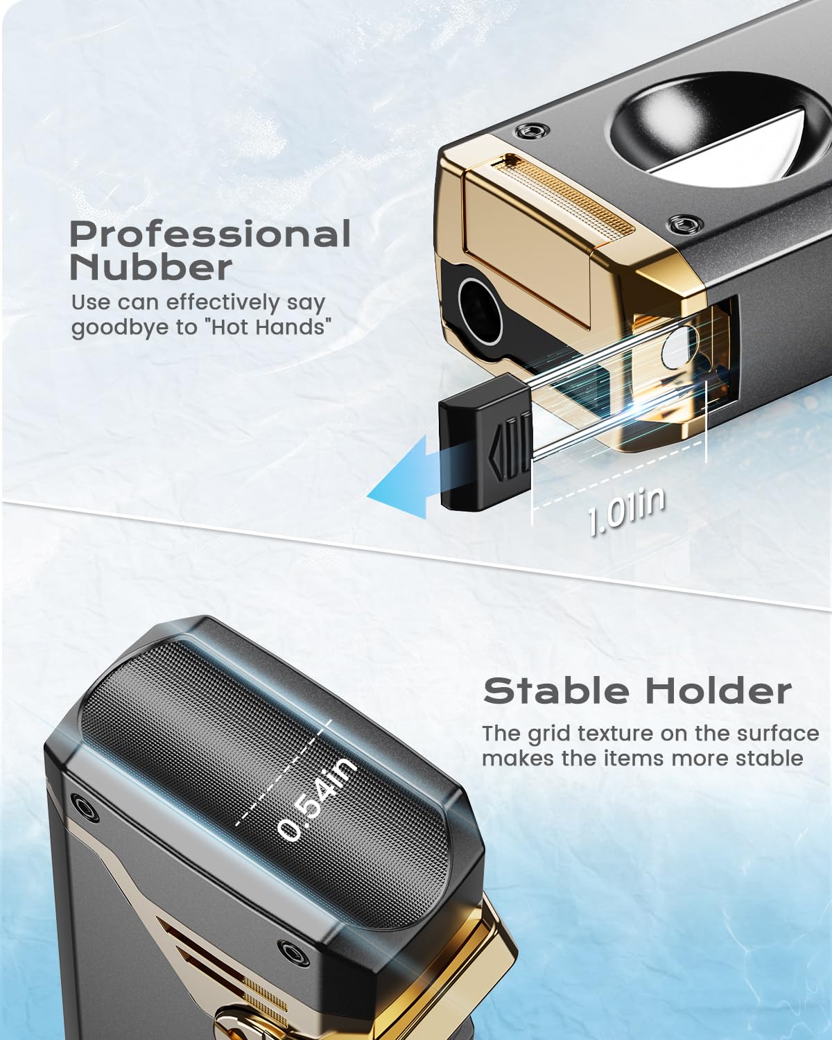 Torch Lighter 4 Jet Flame Lighter with Cutter, Punch, Holder, Draw Enhancer Tool, Multi-Functional Accessories Gifts Box for Men, Adjustable Refillable Butane Lighters for Candles, Outdoor Travel