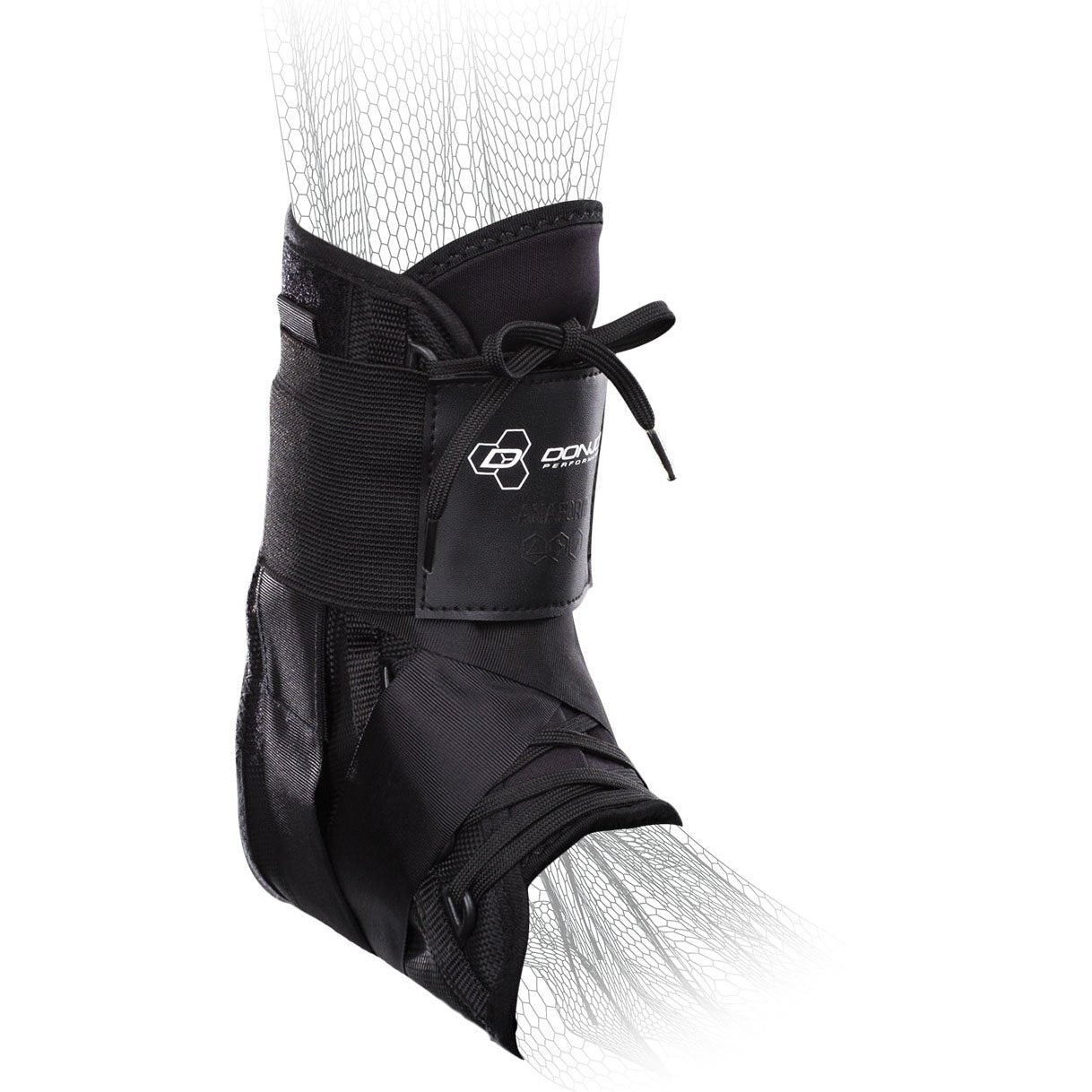 DonJoy Performance Lace-Up Ankle Brace for Sprains, Strains & Instabilities - Lightweight & Breathable with Padded Tongue for Comfort for Athletes and Active Users, Medium