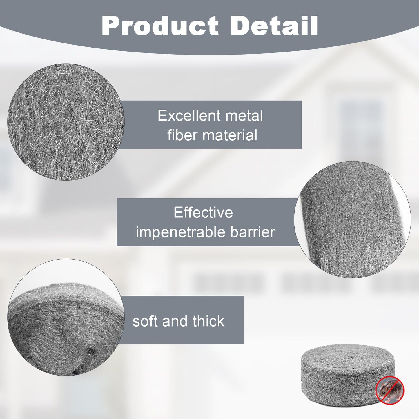 Stainless Steel Wool with Gloves, 20FT Steel Wool Fill Fabric Roll, Gap Blocker Coarse Wire Hardware Cloth DIY Kit for Holes, Wall, Garden, Kitchen, Pipeline in Garage