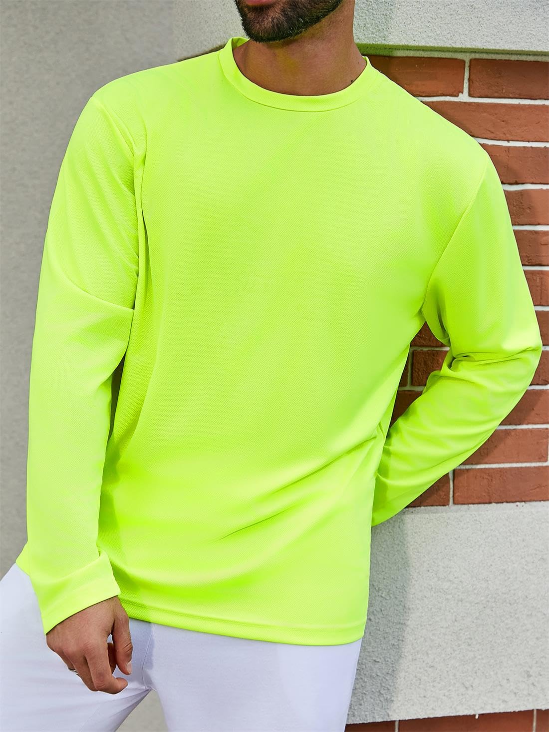 Gary Com Men Long Sleeve T-Shirts Pack Quick Dry Athletic Running Activewear Workout Tee UPF 50+ Sun Protection Shirt for Men