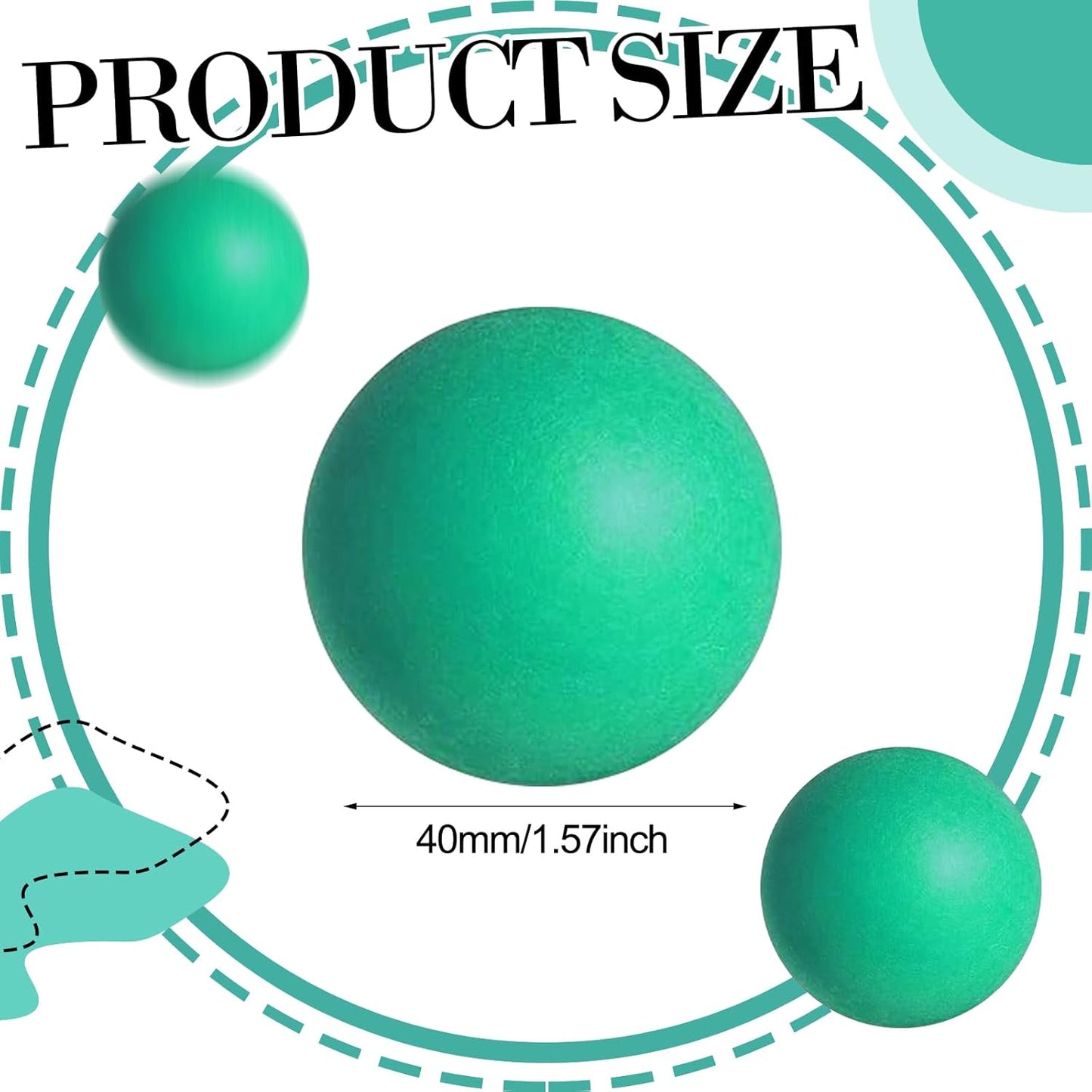 Skiennix Table Tennis Balls - 28 Pcs 40mm Colorful Plastic Balls for Parties & Games